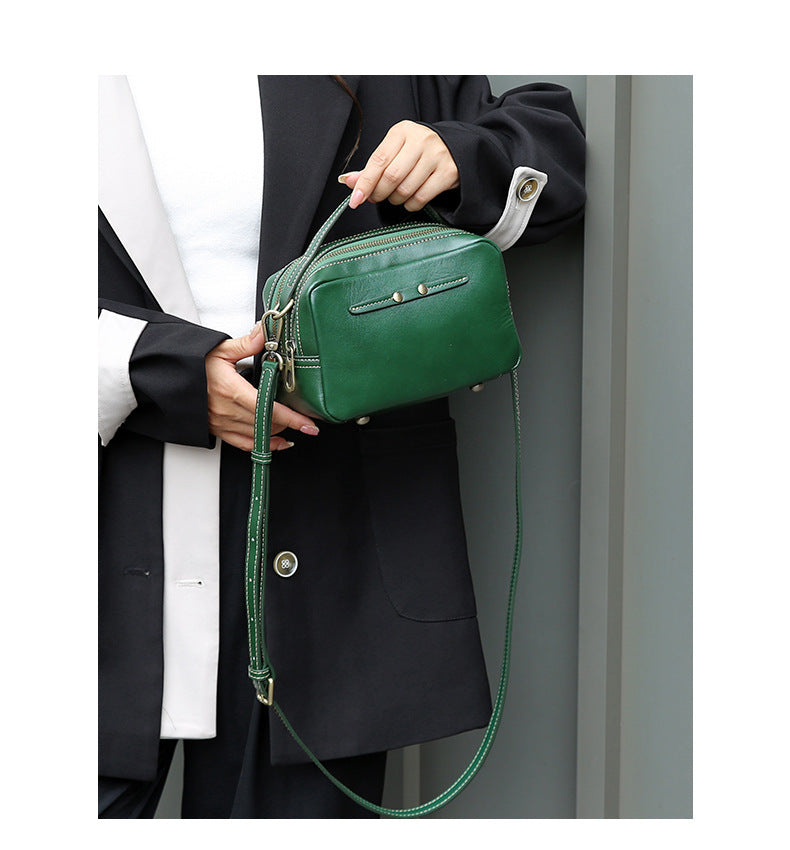 Women Genuine Leather Crossbody Messenger Bag