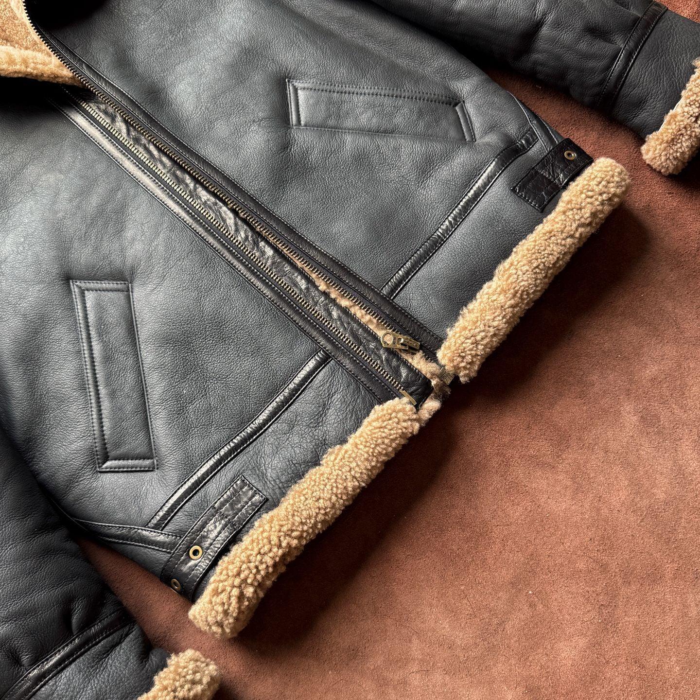Men Real Shearling Jacket Winter Coat for Men