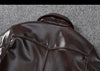 Men’s Genuine Leather Aviator Jacket Wax Finish Flight Style