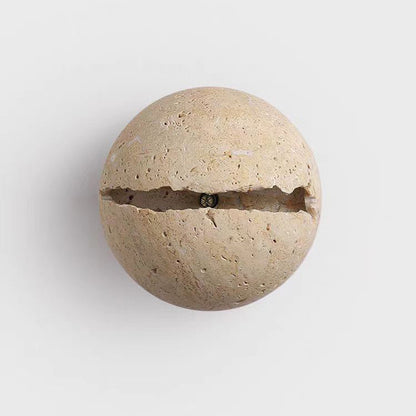 Wabi-Sabi Cave Stone Wall Lamp Nordic Yellow Light Fixture