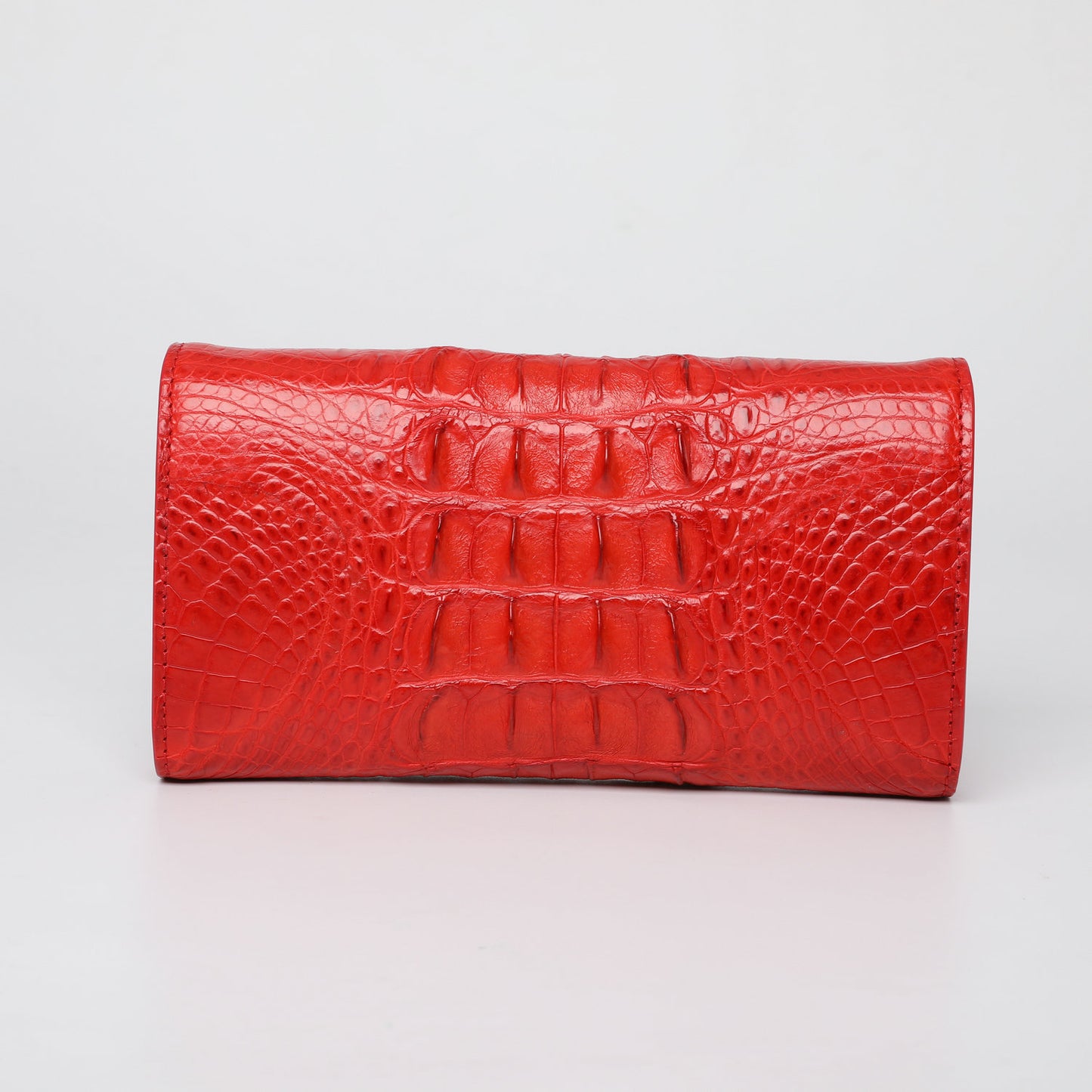 Women Crocodile Leather Wallet Long Clutch Purse