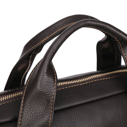Genuine Leather Men's Office Laptop Bag