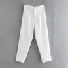 tapered pants women high wasited