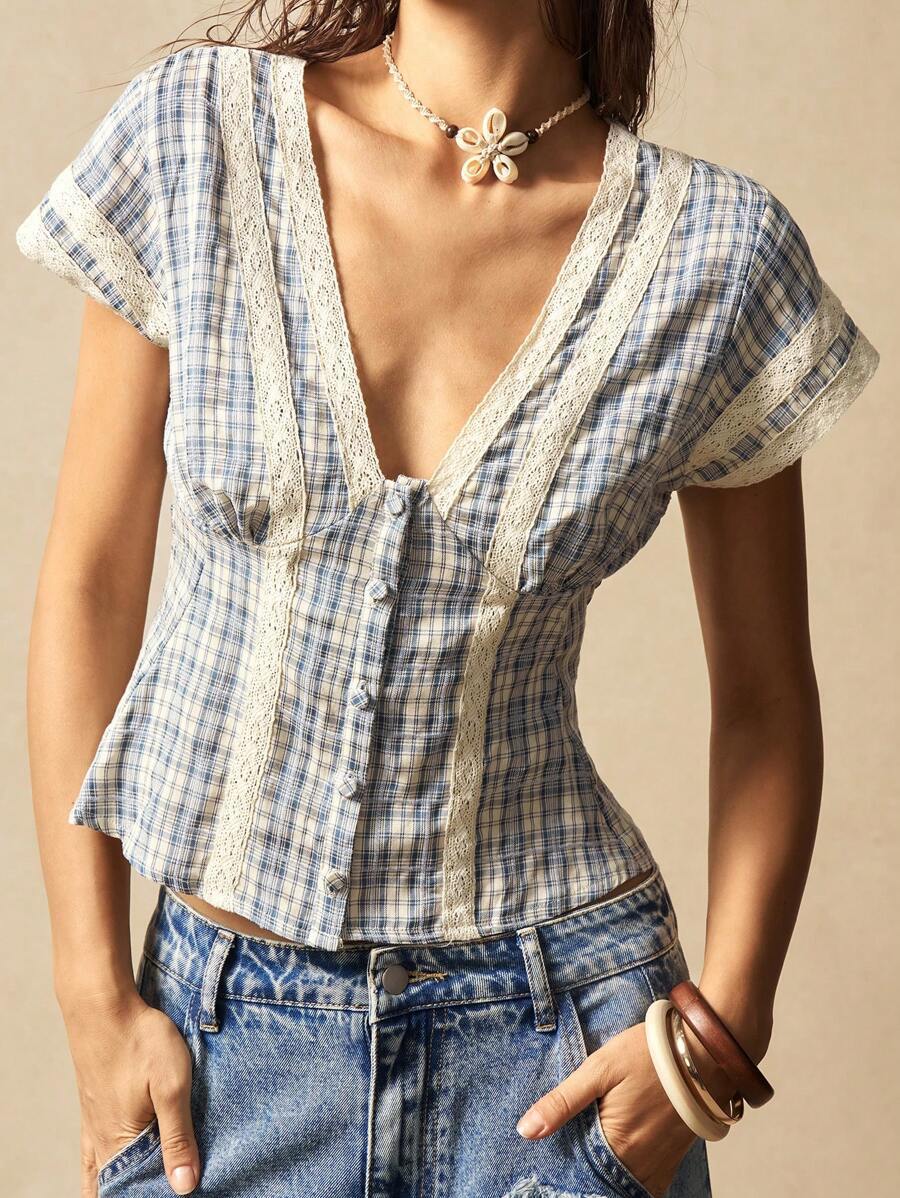 Short Sleeve Lace top