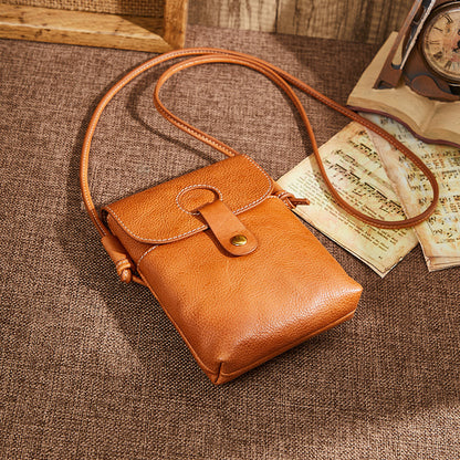 Leather Crossbody Phone Bag with Card Slot