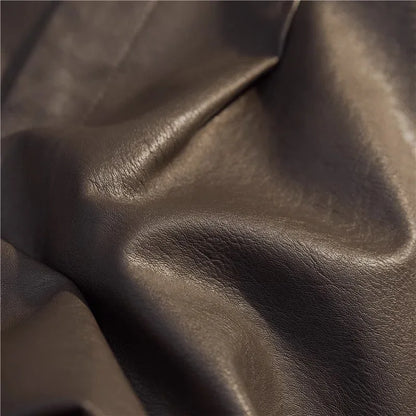 High waist faux leather a line shorts