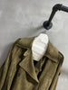 Women Suede Genuine Leather Trench Coat Jacket with Belt