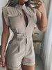 Women Summer Jumpsuit With Lapel