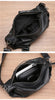 Men’s Full-Grain Cowhide Crossbody Chest Bag