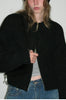 Women low waist zip cardigan knit outerwear