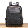 Men’s Leather Backpack with Trolley Sleeve Travel Laptop