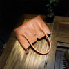 Women’s Genuine Leather Shoulder Bag With Brass Hardware