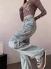 Women’s Loose Fit Cargo Denim Jeans
