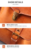 Leather Carry On Trolley Suitcase Cabin Bag with Wheels