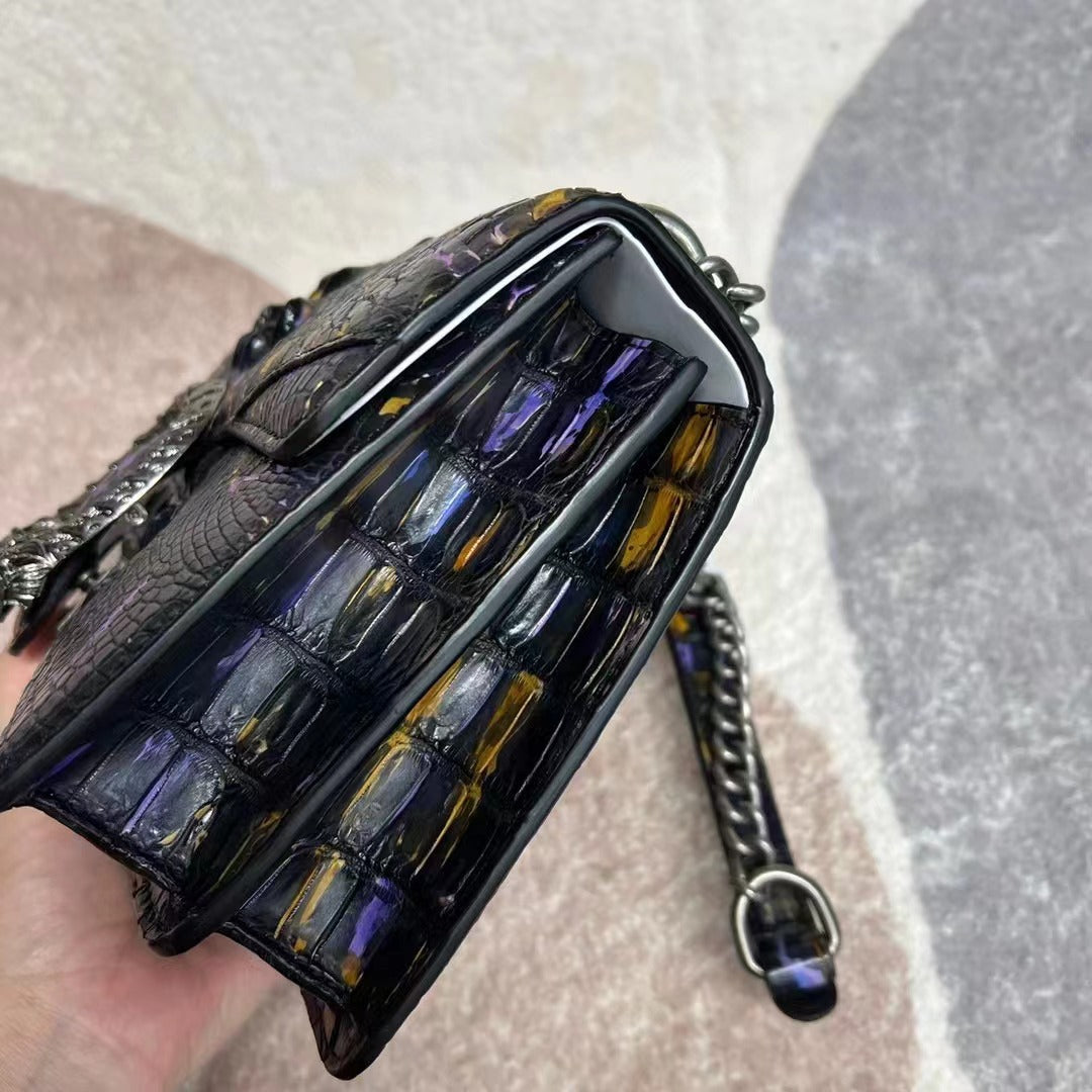 Genuine Crocodile Leather Crossbody Bag for Women