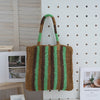 Straw handbags for women woven shoulder bag