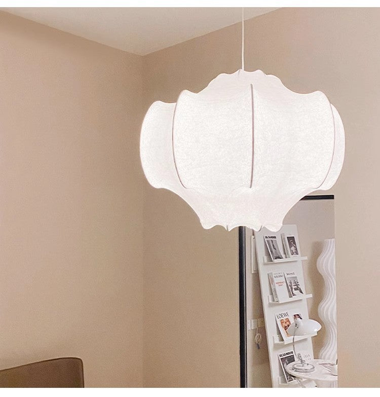 Japanese Wabi-Sabi Silk Chandelier Pendant Light