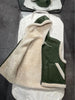 Maillard Brown Reversible Shearling Vest