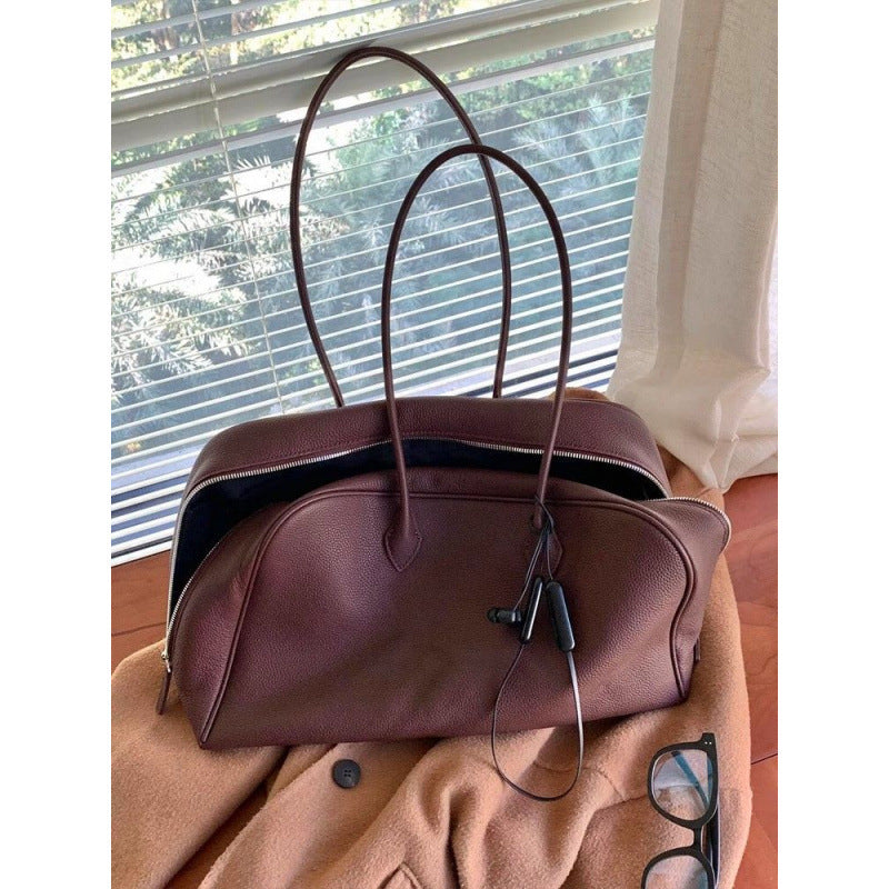 Brown Women’s Leather Shoulder Tote Bag