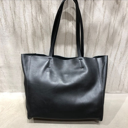 women large leather shoulder tote bag for work