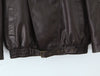 Oversized Brown PU Leather Biker Jacket Double Collar Motorcycle
