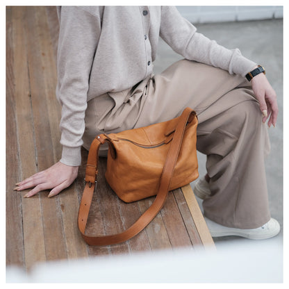 real leather handbag crossbody bag