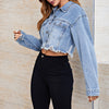 womens short denim jacket