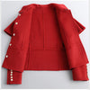 Women Petite Short French Cape Double-Sided Cashmere Coat