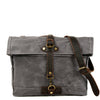 Canvas Courier Bag for Men with Waxed Canvas and Cowhide Leather 1