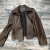 Women Genuine Sheepskin Leather Slim Moto Jacket