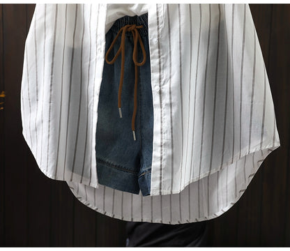 ladies oversized long sleeve shirt