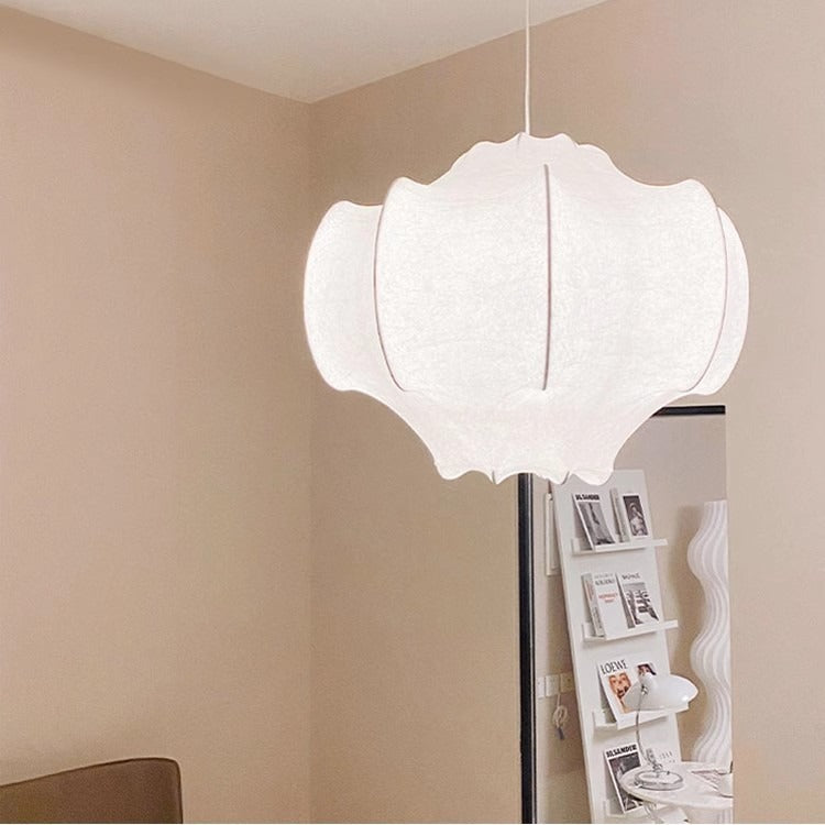 Japanese Wabi-Sabi Silk Chandelier Pendant Light