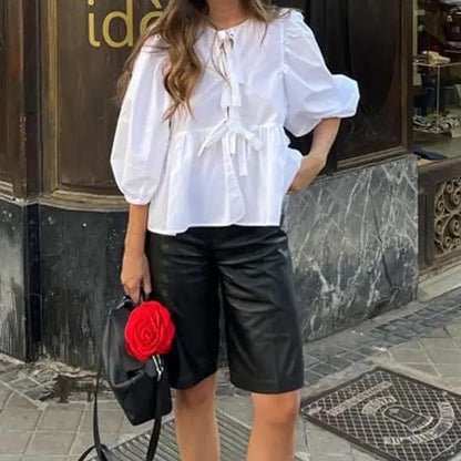 Women Puff Sleeve Shirt