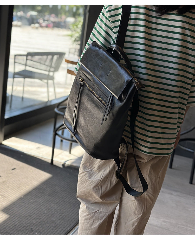 Leather Backpack Women Laptop & Office Use