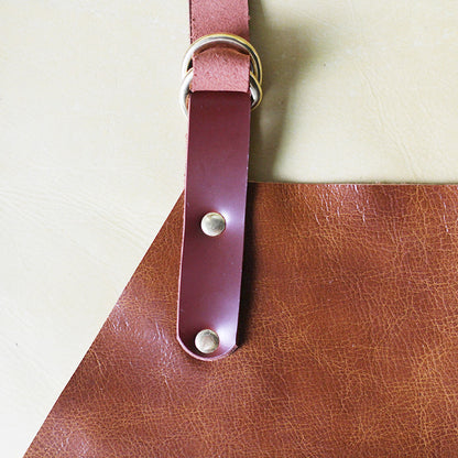 Top Grain Leather Chef Apron with Pockets