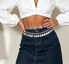 Waist Chain with Antique Silver Coin Tassels for Women
