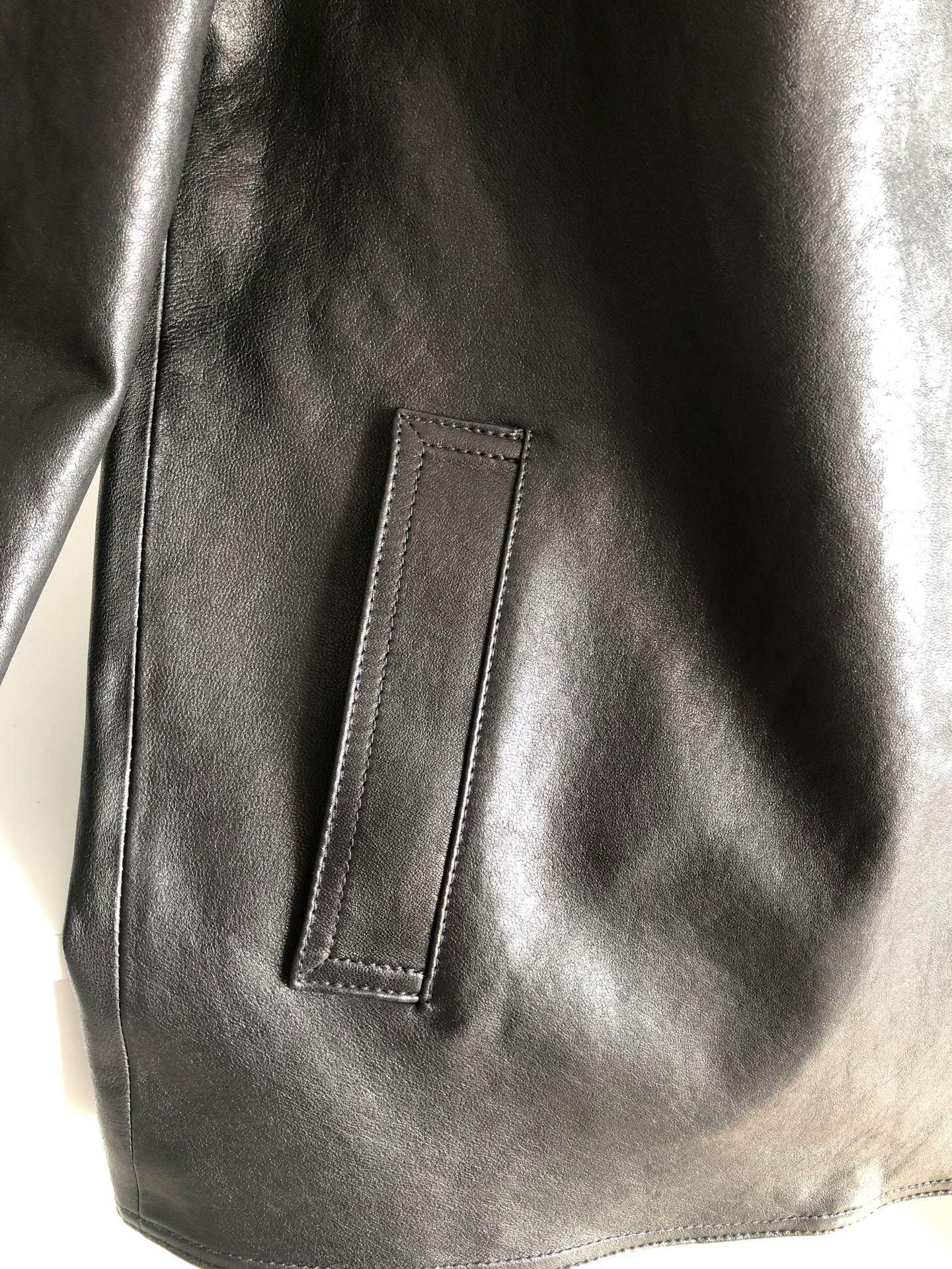 Women Genuine Leather Jacket Oversized Mid-Length Bomber Coat