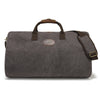 Garment Duffle Bag in Gray Canvas with Hanging Suit Carrier