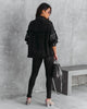 Women Denim Jacket with Chain Rivet Fringe