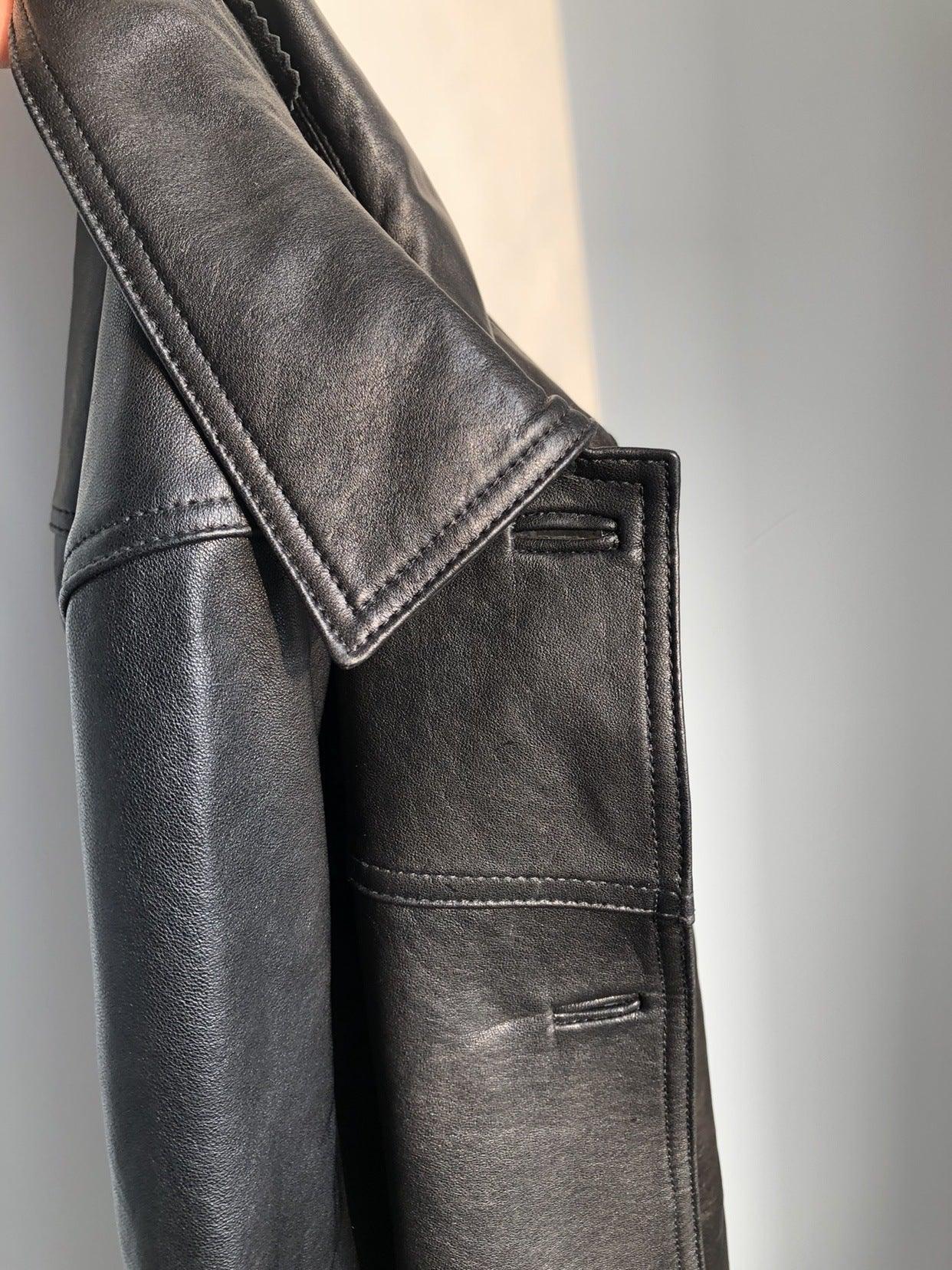 Women Genuine Leather Jacket Oversized Mid-Length Bomber Coat