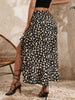 summers high waist split thigh skirt
