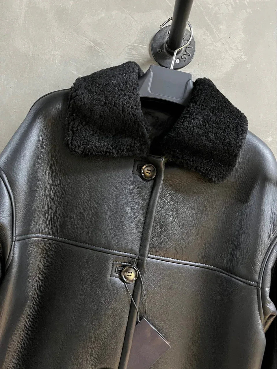 Women’s Mid-Length Genuine Shearling Leather Coat