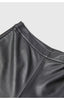 High Rise Leather Elephant Style Pants Straight Leg Midi Culotte