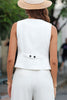 Women's Sleeveless Workwear Vest Tailored Fit for Office & Casual Wear