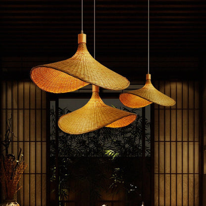Handmade Woven Rattan Pendant Light