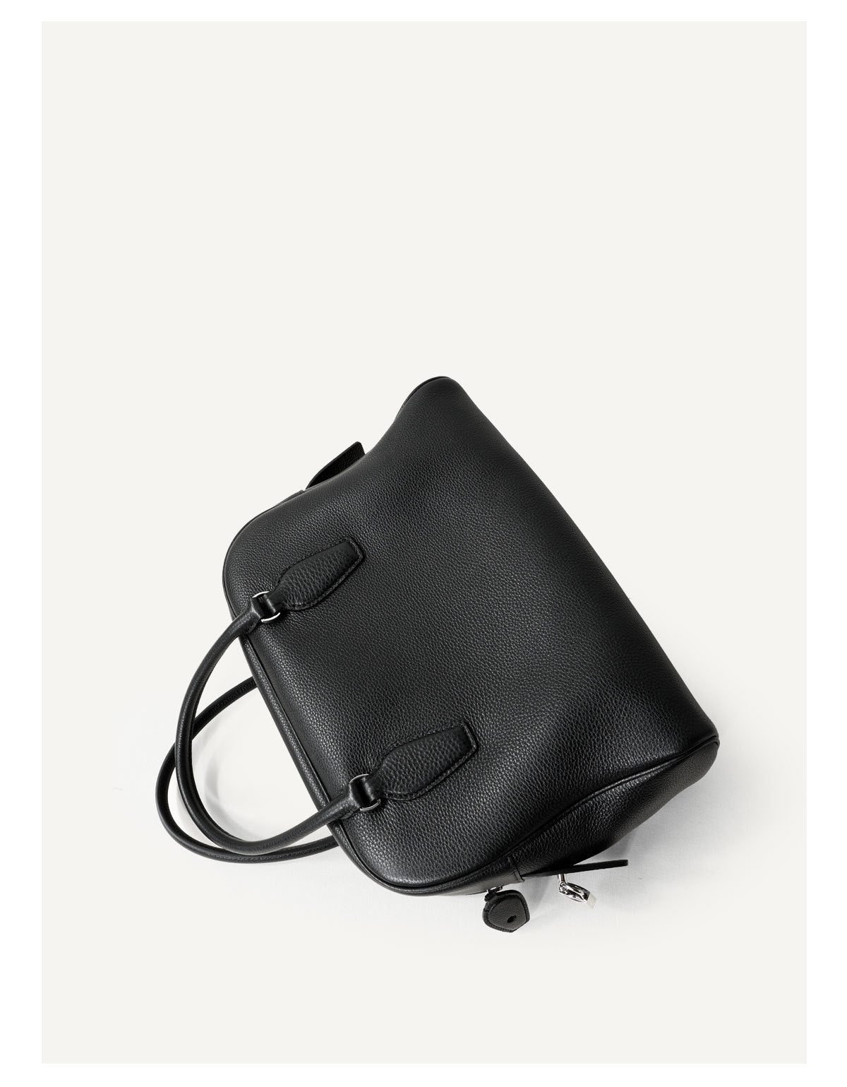 Leather Shoulder Bag Boston Briefcase Style Purse