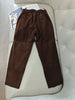 Women Suede Harem Pants High Rise Sheepskin Trousers