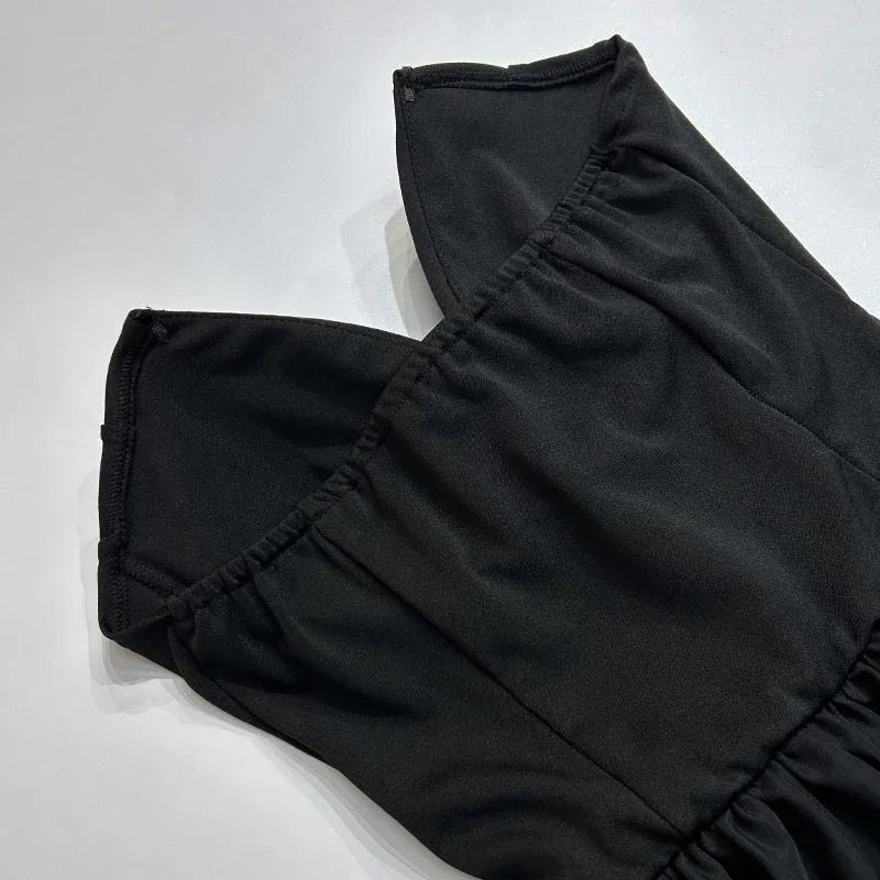 strapless v-neck corset a-line long dress