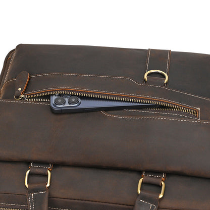 Genuine Leather Office Messenger Bag for Men