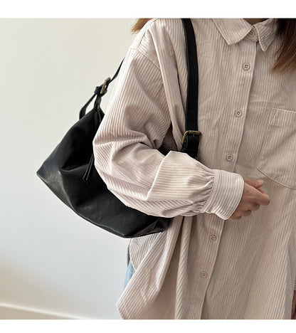 Genuine Leather Underarm Shoulder Bag for Women